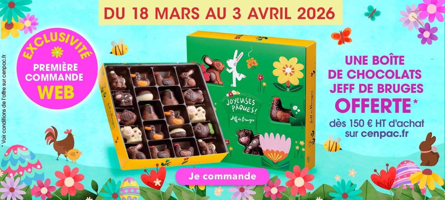 Une boîte de chocolats Jeff de Bruges offerte 