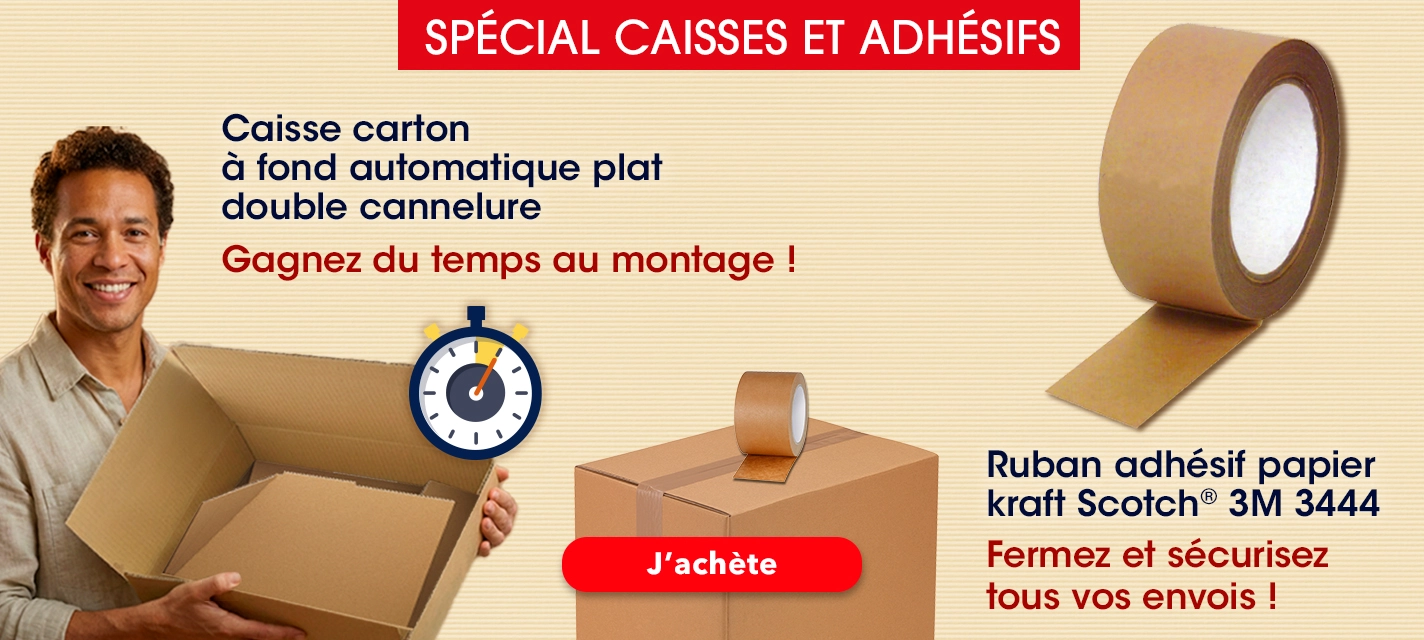 Op focus caisses + adhésifs 